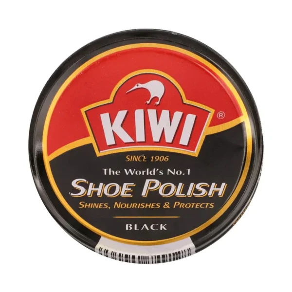 KIWI SHOE POLISH BLACK TIN 90 ML
