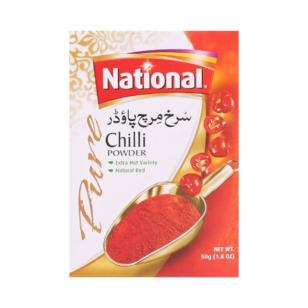 AFP-000118777_a6af19dd-73c2-465f-acec-08ba1a53ee43 (1) NATIONAL CHILLI POWDER 50GM - Image 1