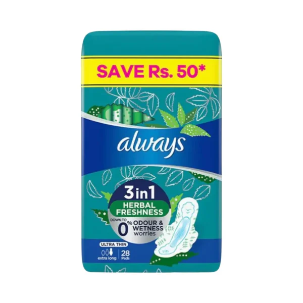 ALWAYS PADS ULTRA THIN 3IN1 EXTRA LONG 28PADS