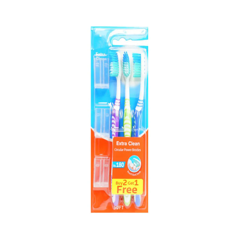 AFP-000290040_048bc1a6-c72a-4b59-bd4b-17d81fcfd8c0 (1) COLGATE TOOTH BRUSH EXTRA CLEAN TRIPLE PACK SOFT - Image 1