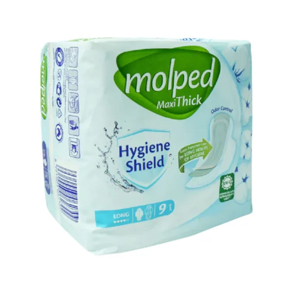 MOLPED MAXI THICK SANITARY PAD LONG 9 PCS