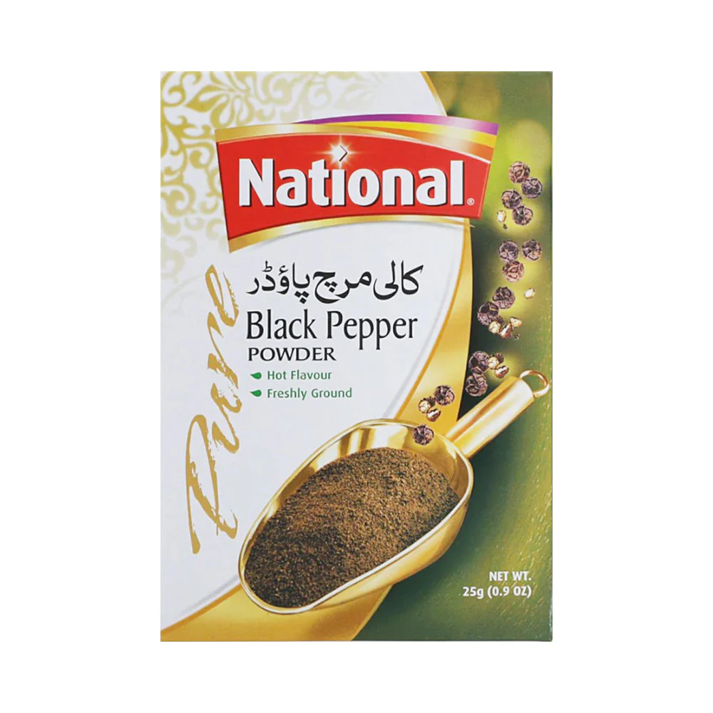 AFP-000391906 NATIONAL BLACK PEPPER POWDER 25 GM - Image 1