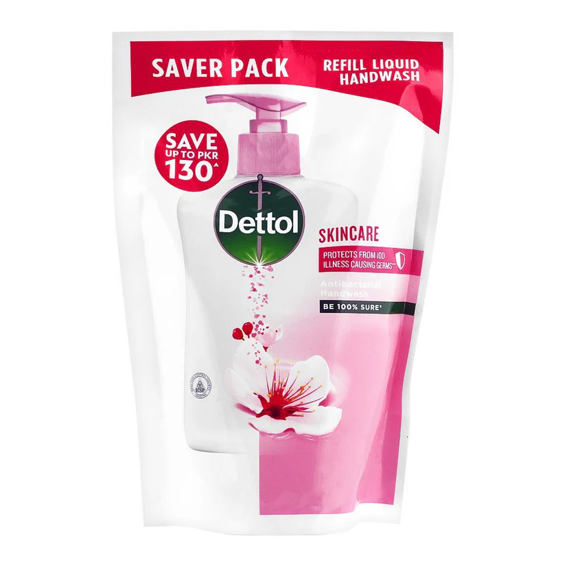 AFP-000414609-1000 DETTOL REFILL LIQUID HAND WASH SKIN CARE POUCH 375ML - Image 1
