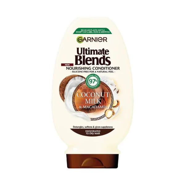 GARNIER ULTIMATE BLENDS CONDITIONER COCONUT MILK & MACADAMIA