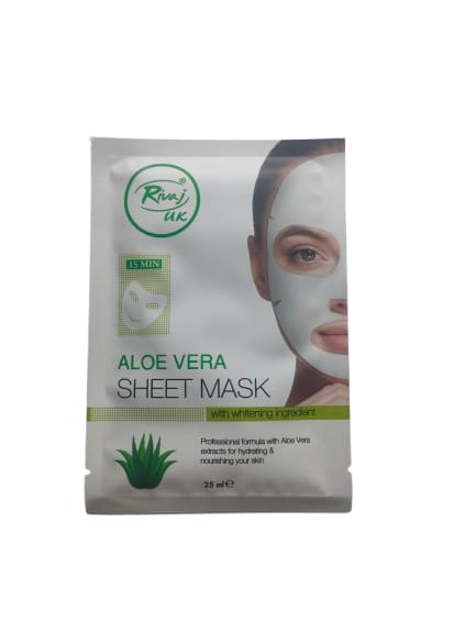 ALOE VERA MASK RIVAJ UK ALOE VERA  SHEET MASK - Image 1