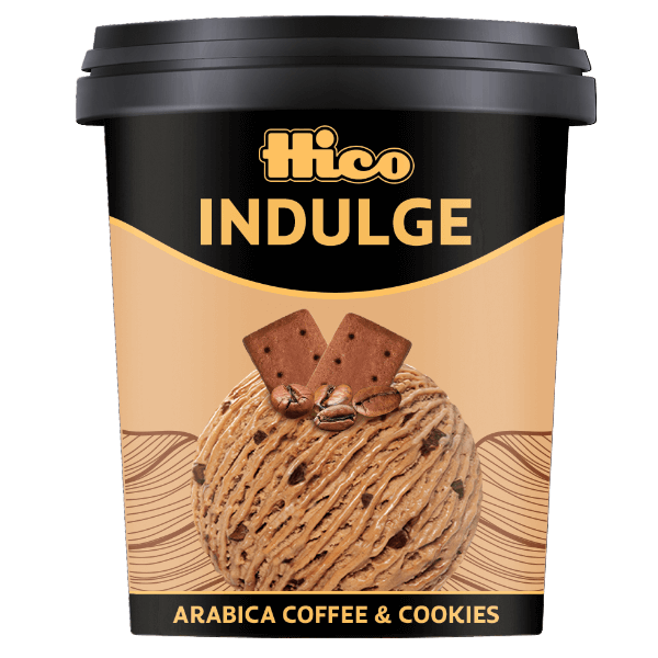 HICO INDULGE ICE CREAM ARABICA COFFEE & COOKIES 500ML