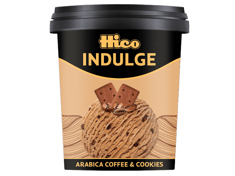 ARAB HICO INDULGE ICE CREAM ARABICA COFFEE & COOKIES 500ML - Image 1