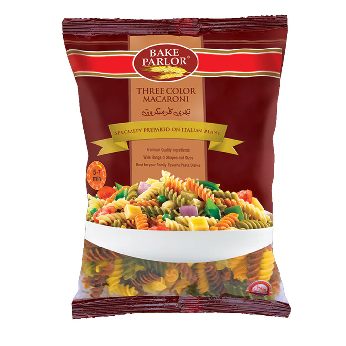 BAKE PARLOR THREE COLOR MACARONI 400 GM BAKE PARLOR THREE COLOR MACRONI 400GM - Image 1