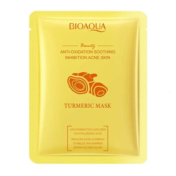 BIOAQUA TURMERIC ANTI OXIDATION SOOTHING FACIAL MASK