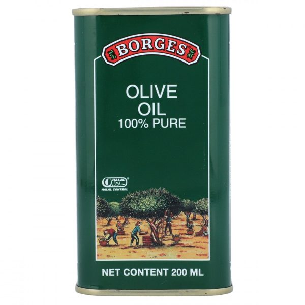BORGES OLIVE OIL 100% PURE TIN 200ML