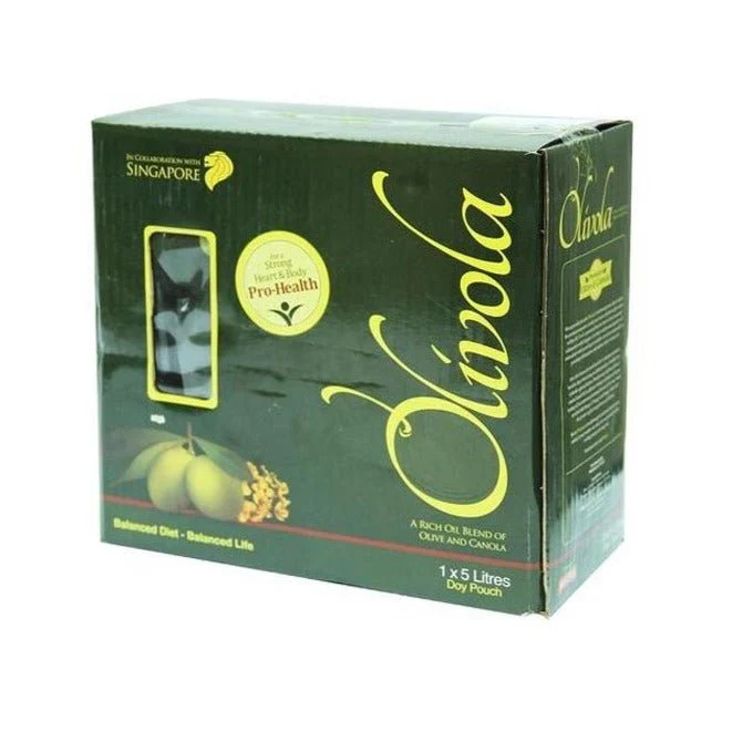 BOX MEZAN OLIVOLA OLIVE AND CANOLA OIL 1 LTR POUCH BOX - Image 1