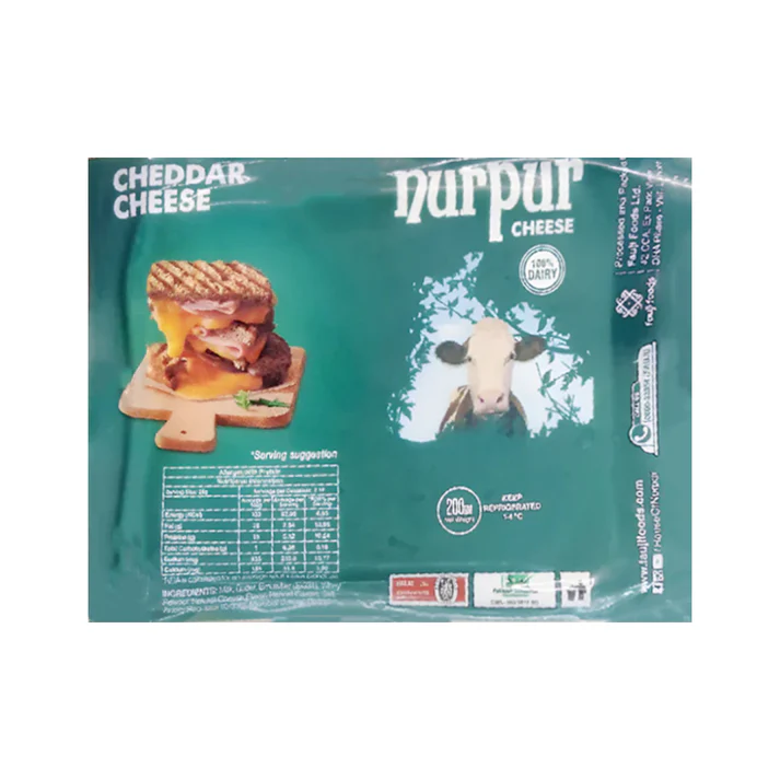 CHEAD 200 NURPUR CHEDDAR CHEESE BLOCK 200GM - Image 1