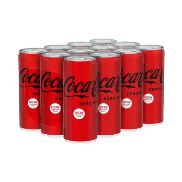 COCA COLA ZERO SUGAR TIN CTN 12X250ML