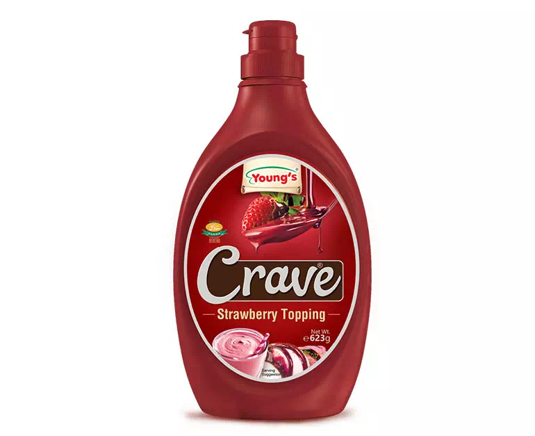 CRA STAW 623 YOUNGS CRAVE STRAWBERRY TOPPING 300GM - Image 1