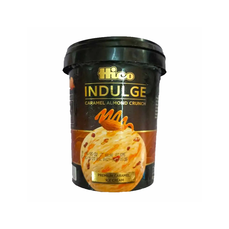 CRUNCH HICO INDULGE ICE CREAM CARAMEL ALMOND CRUNCH 500ML - Image 1