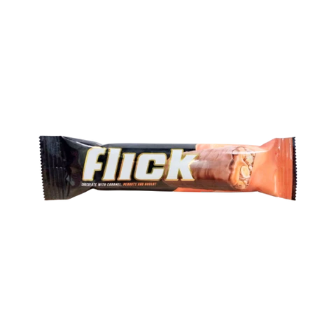 CandylandFlickCaramelPeanutsandNougatChocolate48g_large FLICK CHOCOLATE WITH CARAMEL - Image 1