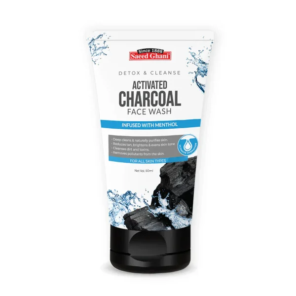 SAEED GHANI ACTIVATED CHARCOAL FACE WASH 50ML