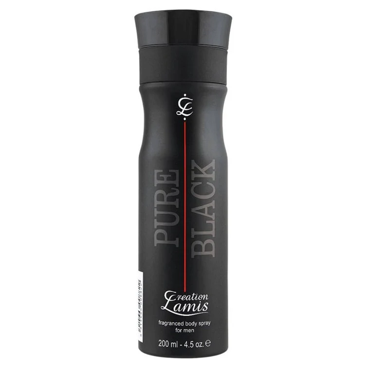 CreationLamisPureBlackFragrancedBodySpray200ml_754x CREATION LAMIS PURE BLACK BODY SPRAY 200ML - Image 1