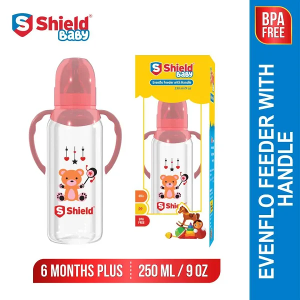 SHIELD BABY EVENFLO FEEDER WITH HANDLE 250ML