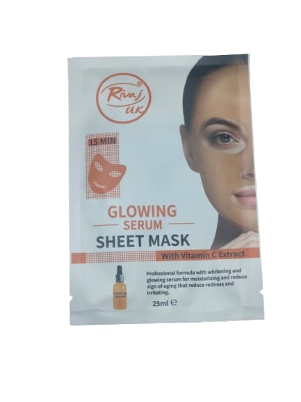 GLOWING RIVAJ GLOWING SERUM SHEET MASK - Image 1