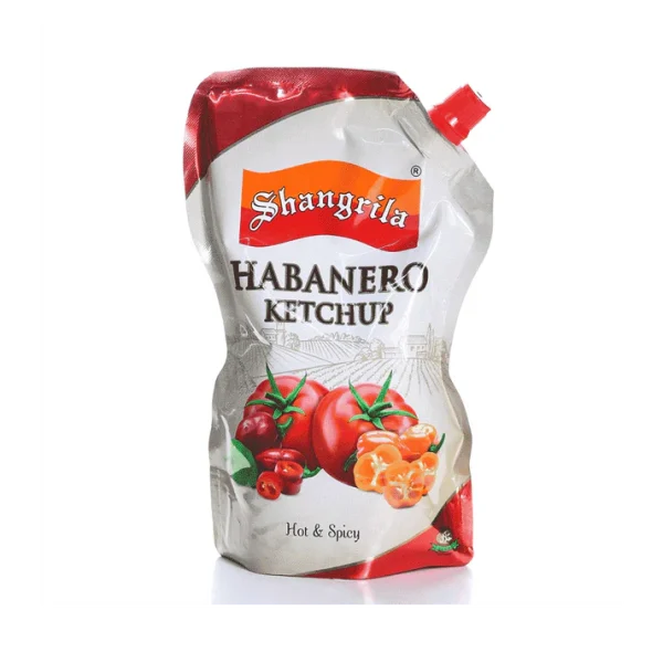 SHANGRILA HABANERO KETCHUP HOT & SPICY POUCH 400 GM