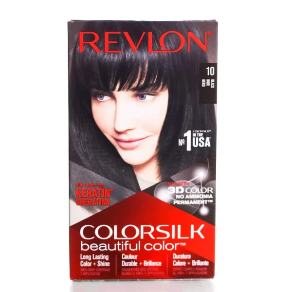 REVLON HAIR COLOR SILK BLACK 10