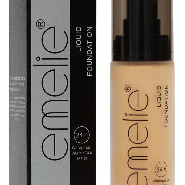 EMELIE 02 LIQUID WATER PROOF VITAMIN E&A SPF 25 FOUNDATION