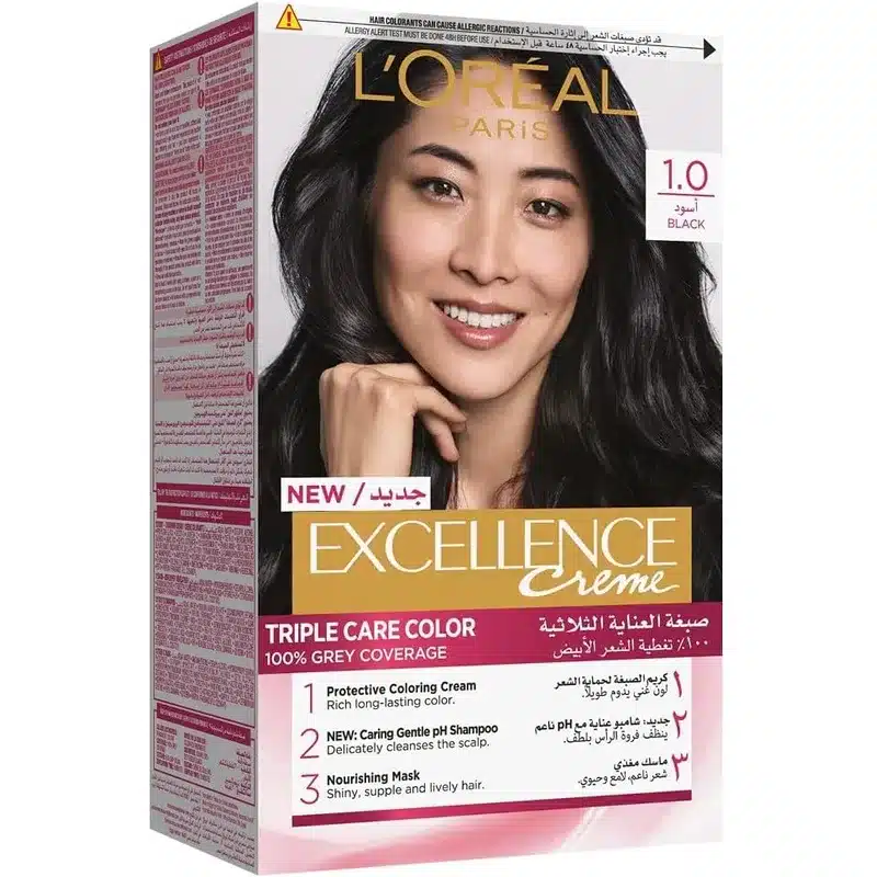 Loreal-paris-1.0-Black-Excellence-Creme-New (1) LOREAL EXCELLENCE CREME 4.1 PROFOUND BROWN - Image 1