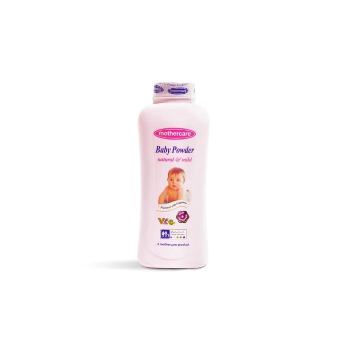 Mothercare_baby_powder_130gm_natural___mild_ MOTHER CARE POWDER WITH LANOLIN & VITAMIN E 130GM - Image 1
