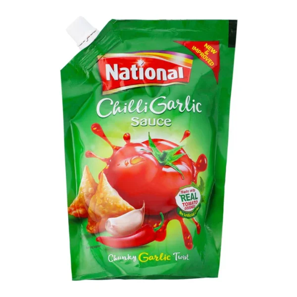 NATIONAL SAUCE CHILLI GARLIC POUCH 400GM