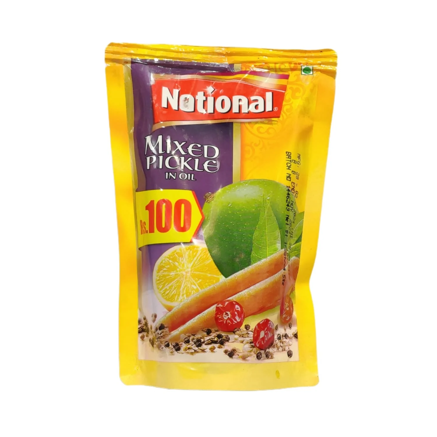 NATIONAL PICKLE MIXED 150 NATIONAL PICKLE MIXED 150GM POUCH - Image 1