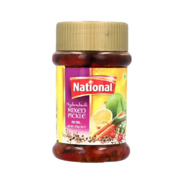 NATIONAL PICKLE MIXED HYDERABADI 370GM