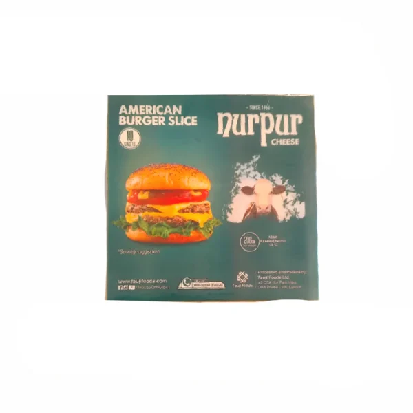NURPUR BURGER CHEESE SLICES 200GM