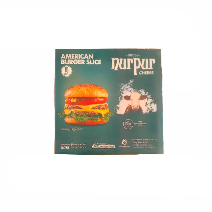 NUR BUR NURPUR BURGER CHEESE SLICES 200GM - Image 1