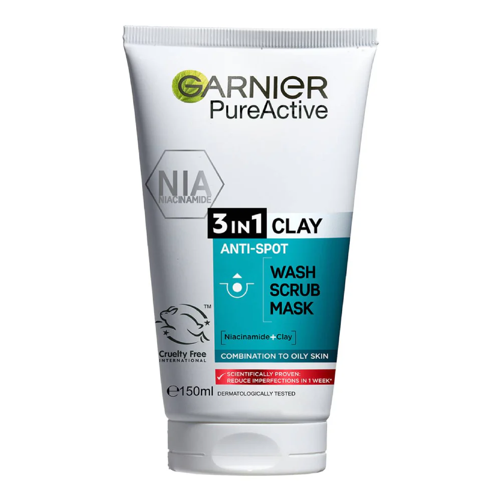 NewProject-2024-09-09T182255.685 GARNIER PURE WASH SCRUB ACTIVE MASK 150 ML - Image 1