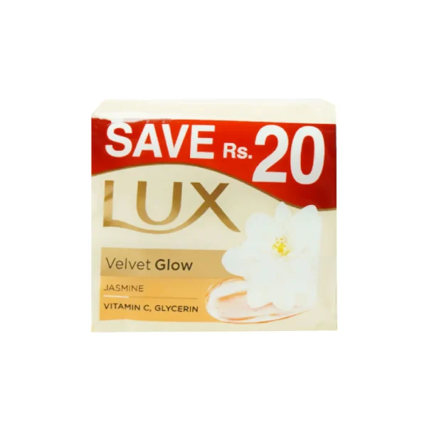 LUX SOAP VELVET GLOW JASMINE & VITAMIN E 3X128 GM