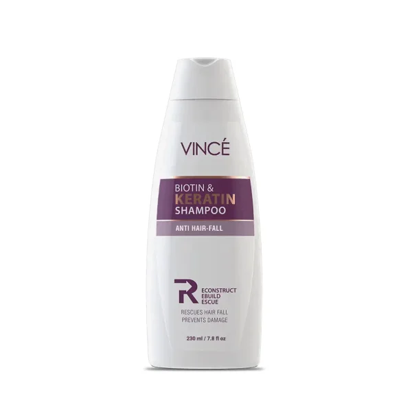 VINCE BIOTIN & KERATIN SHAMPOO ANTI HAIR-FALL 230 ML