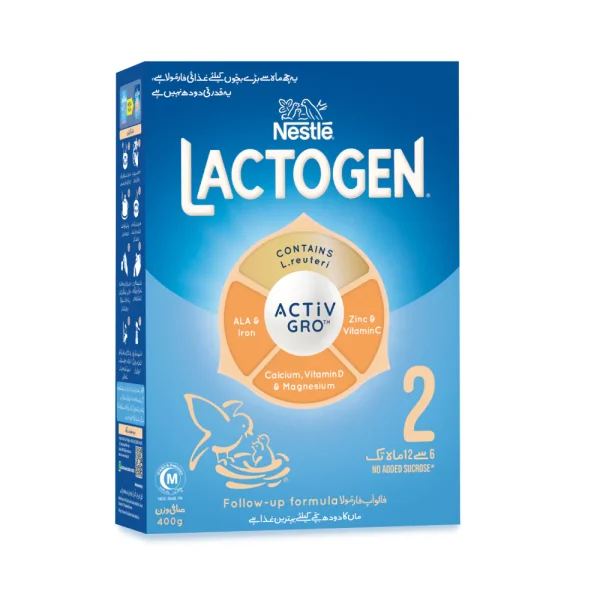 NESTLE LACTOGEN 2 MILK POWDER COMFORTIS PULS 400 GM