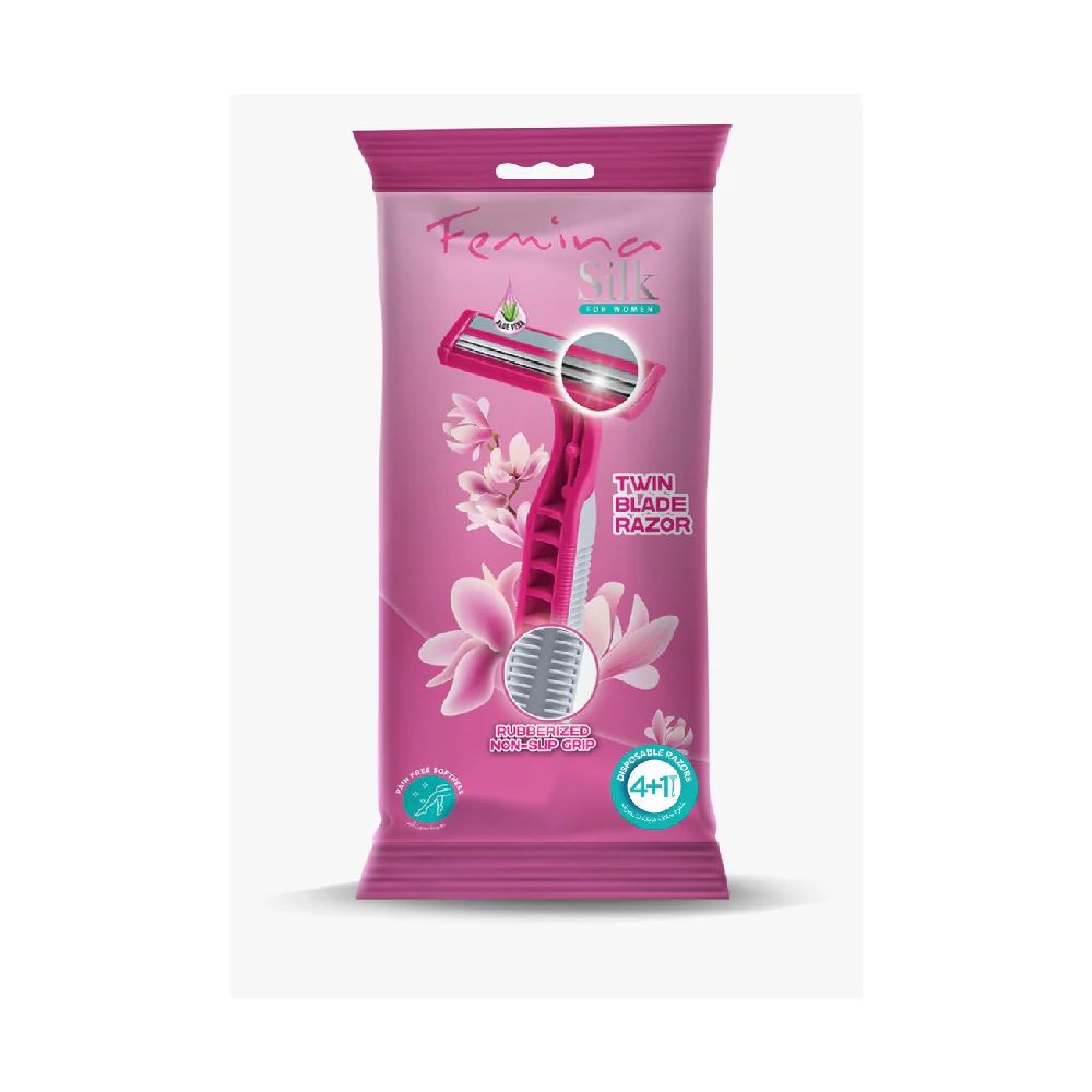 NewProject-2025-07-18T164916.350 TREET FEMINA SILK TWIN BLADE RAZOR 4+1 POUCH - Image 1