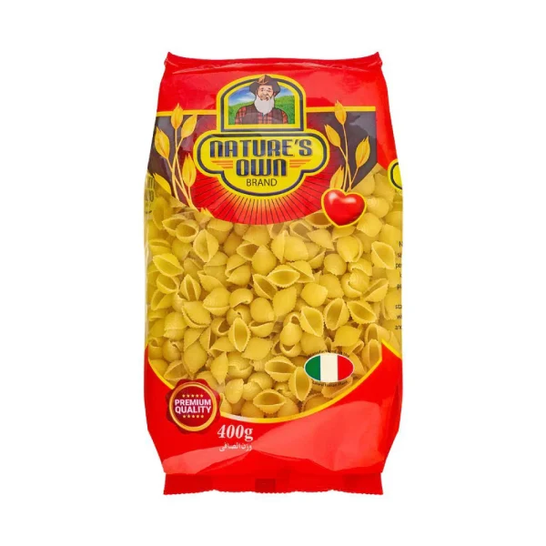 NATURES OWN BRAND MEDIUM SHELL 400 GM