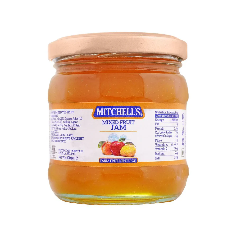 NewProject_2_4635bc49-b9d0-44a8-8ca0-0c654f3943cf MITCHELLS JAM MIXED FRUIT 200 GM - Image 1
