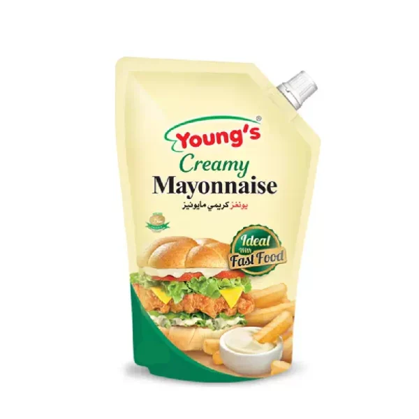 YOUNGS MAYONNAISE CREAMY AND SALTED POUCH 500 ML