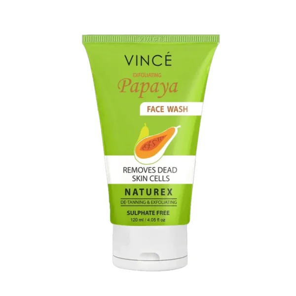 VINCE EXFOLIATING PAPAYA FACE WASH 120 ML