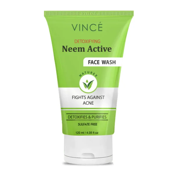 VINCE DETOXIFYING NEEM ACTIVE FACE WASH 120 ML