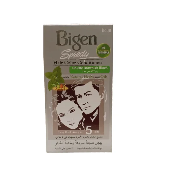 BIGEN SPEEDY HAIR COLOR CONDITIONER BROWNISH BLACK 882