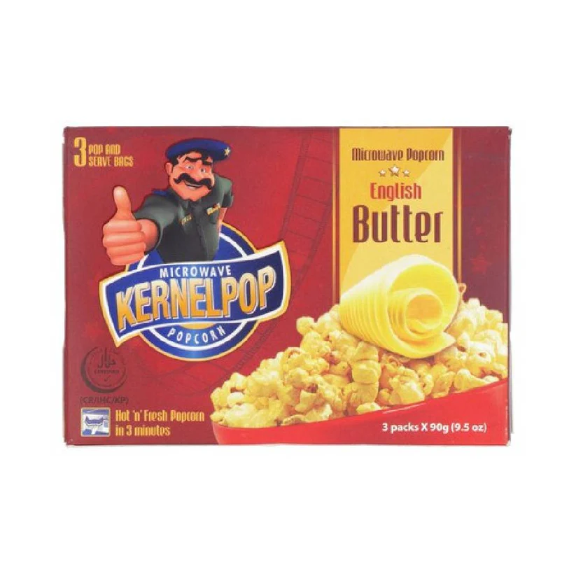 NewProject_db223708-bba5-4db2-9032-516a685503cf KERNEL POP CORN ENGLISH BUTTER 3PC PACK 90GM - Image 1