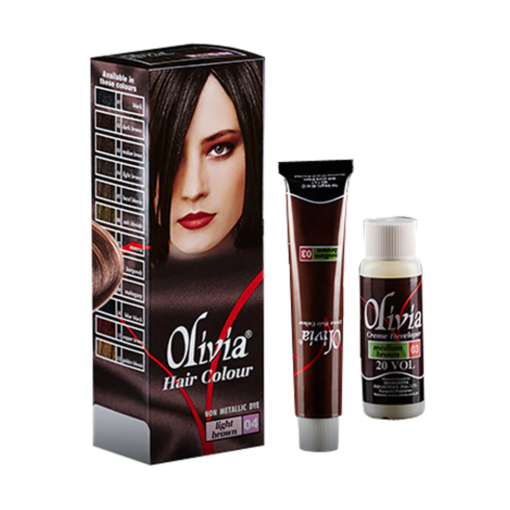 OLIVIA HAIR COLOUR 4 OLIVIA HAIR COLOUR LIGHT BROWN 04 - Image 1