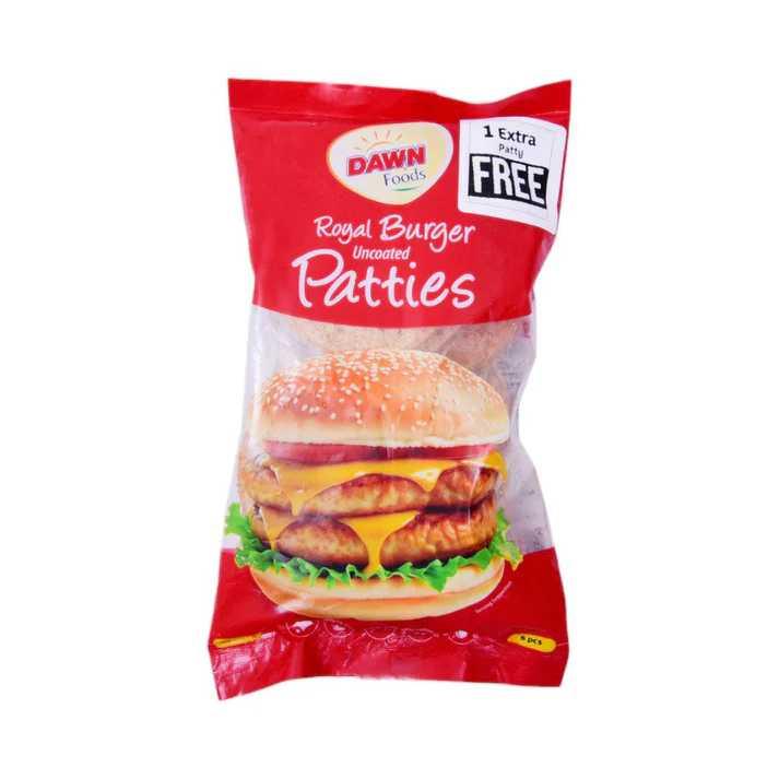 ROYAL 504 DAWN CHICKEN ROYAL BURGER UNCOATED PATTIES 504 GM - Image 1