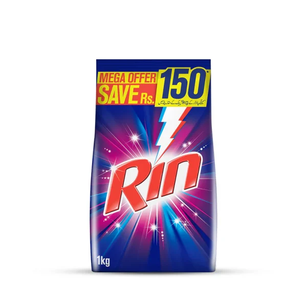 RIN WASHING POWDER NEW AND POWER SAVE PACK RS150 1 KG