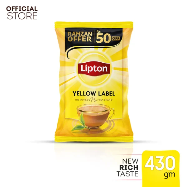 LIPTON YELLOW LABEL DANEDAR TEA 430 GM CP